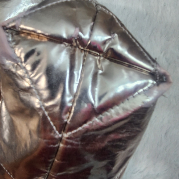 Victoria's Secret Shiny Rose Gold Color Tote - Picture 12 of 13